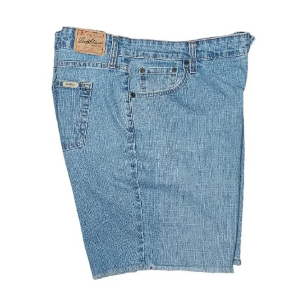 💖💖SIGNATURE BY LEVI STRAUSS MID-RISE FRAYED HEM DENIM SHORTS (18)